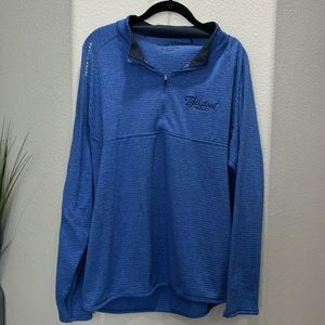 Peter Millar Blue Quarter Zip Blue